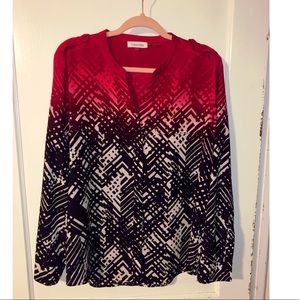 Calvin Klein Long Sleeve Blouse